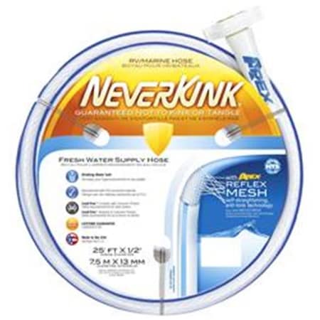 Teknor Apex TEKNOR APEX 860225 Neverkink Fresh Water Hose; 0.63 In. X 25 Ft. T1N-860225